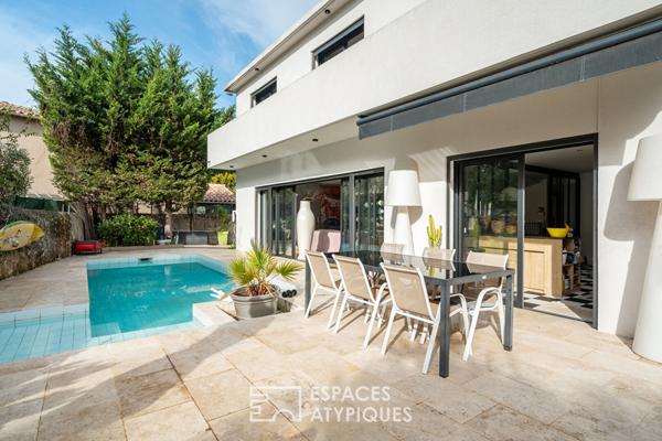 Maison contemporaine avec piscine