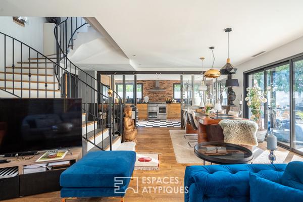 Maison contemporaine avec piscine