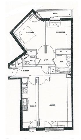 Appartement 3 pièces - 71 m² Bien prestige