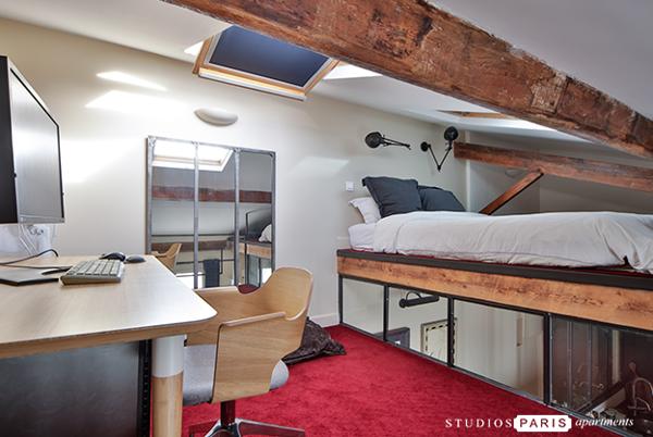 Studio avec mezzanine, Sacre Coeur