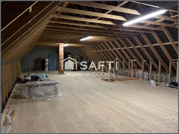 Maison de plain-pied 127 m² + grenier aménageable 100 m²