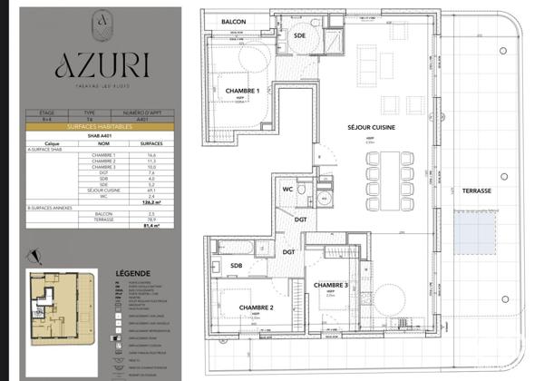 Appartement (neuf) à vendre 4 pièces 126 m² Palavas-les-Flots