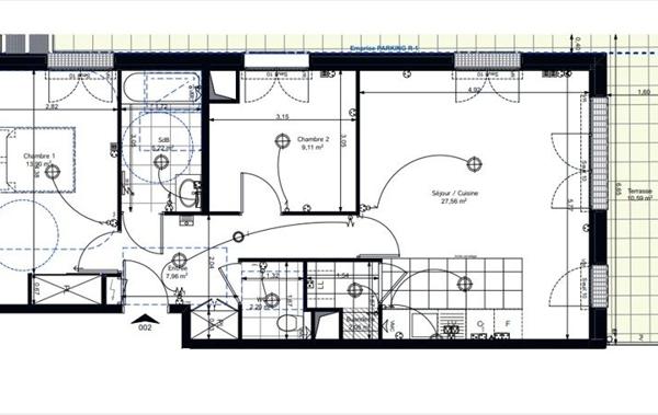 Vente Appartement P3 3P - jardin 95m2 et parking neuf Aubervilliers