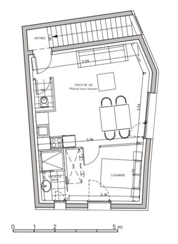 A proximité du jardin public. Appartement T2