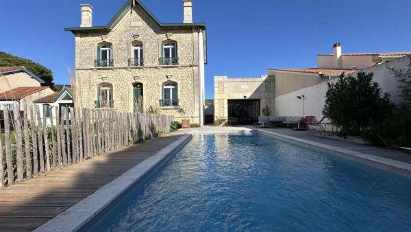 Villa balnéaire 199m2 — jardin, piscine, vie à pied à Châtelaillon-Plage