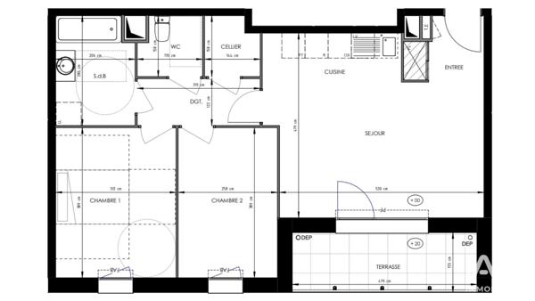 Appartement à vendre 3 pièces 63 m² Lens