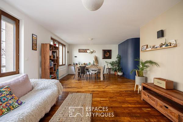 Appartement traversant à la rénovation design