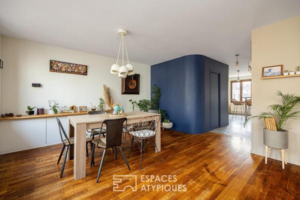 Appartement traversant à la rénovation design