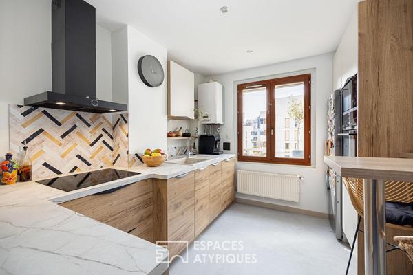 Appartement traversant à la rénovation design