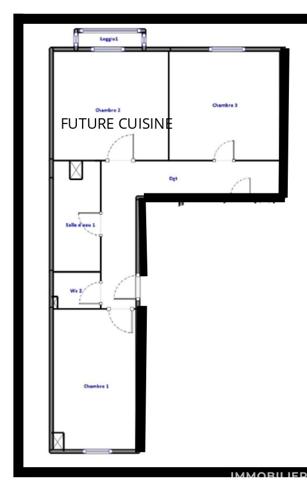 Appartement à vendre 2 pièces 50,45 m² Grenoble