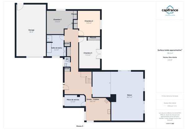 Maison à vendre 6 pièces de 172 m² avec piscine