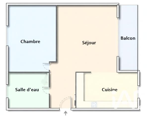 Appartement à vendre 2 pièces 43 m² Gennevilliers