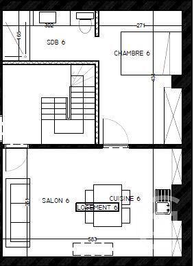 Appartement T2 à vendre  2 pièces - 38 m2 ROUBAIX - 59