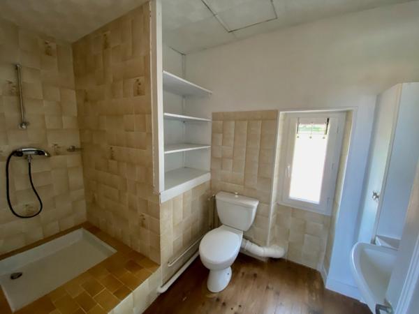 Grande maison de ville, beaux volumes, tout à l'égout, chauffage central gaz de villen bon état, véranda, terrasse avec auvent, proche de tous les commerces, dépendances, potentiel