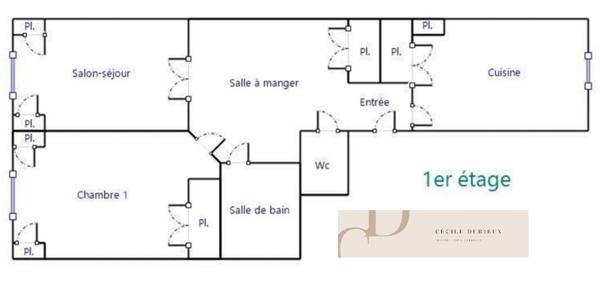 Appartement 2 pièces - 60 m² Exclusivité