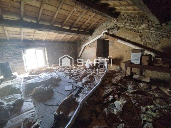 MAISON 90 M² 2CHS+GARAGE+GRANGE+TERRAIN 5312 M²