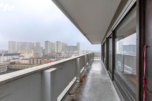 PARIS 13E - MAISON BLANCHE - Appartement familial à rénover - Etage élevé - Ascenseur - Balcon