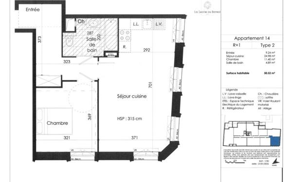 Appartement à vendre    2 pièces •  Arras