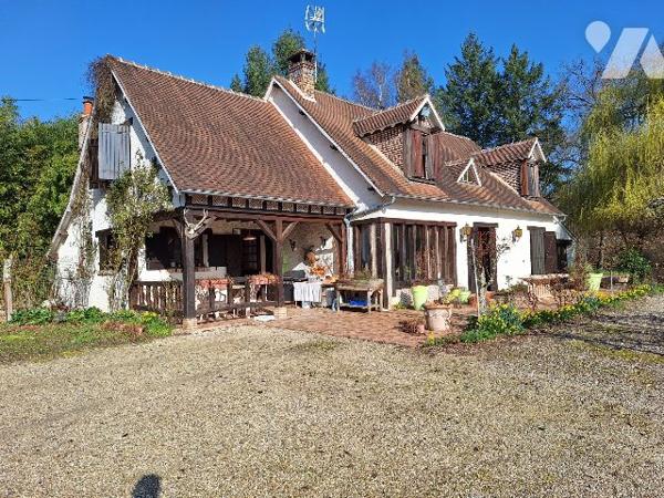 Maison et maison d'amis avec étang 1ha, Clémont