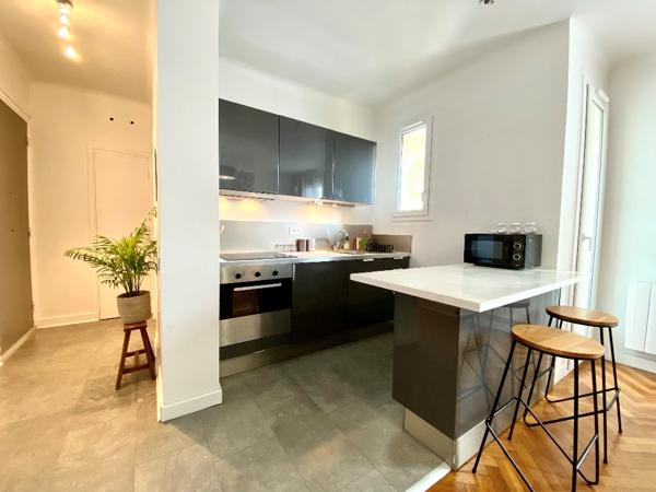 NICE CALIFORNIE STUDIO MEUBLE BALCON CAVE PARKING 28.44 m2