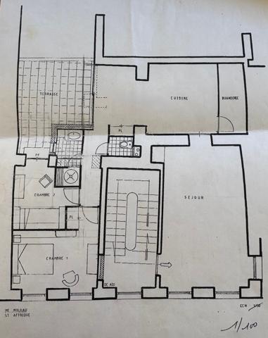 Saint-Affrique (12400) Spacieux et lumineux appartement T3 avec terrasse