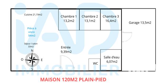 Maison à vendre 5 pièces 120 m² Saint-Martin-du-Tilleul