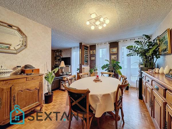 Appartement 87m2, 3 chambres et garage.