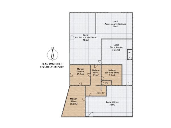 Immeuble 10 pièces - 237 m²
