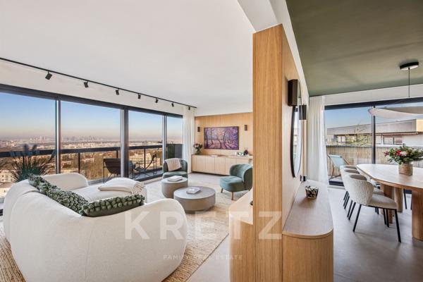 Appartement d'architecte vue Paris