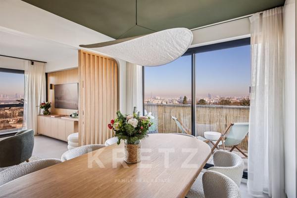 Appartement d'architecte vue Paris