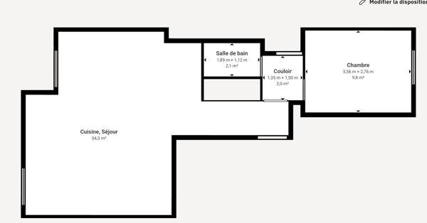 Appartement Roissy En Brie 2 pièce(s) 60m2