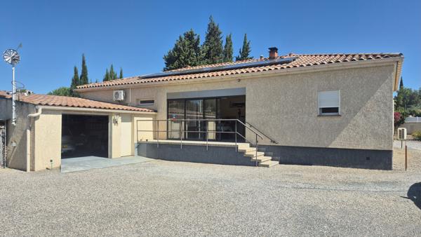 Vente en nue propriété, 137m², 3 chambres, garage, parcelle de 2034m², Mobil home