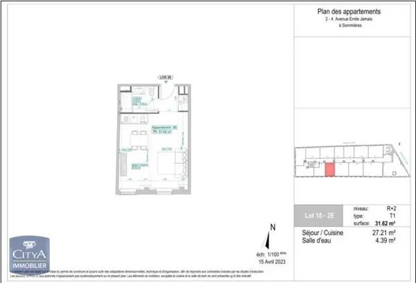Appartement à louer 1 pièce 31.94m² Sommières (30250)