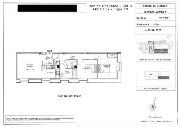 Appartement 3 pièces de 69 m² à Senlis (60300)
