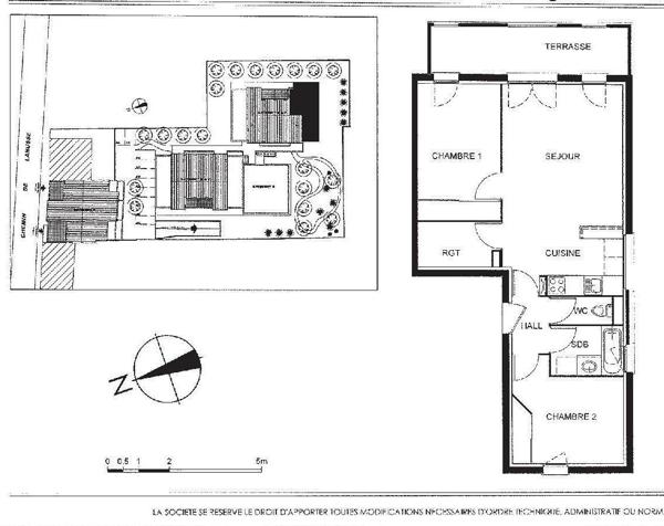 Appartement Toulouse 3 pièce(s) 60.79 m2 3 COCUS AVEC TERRASSE