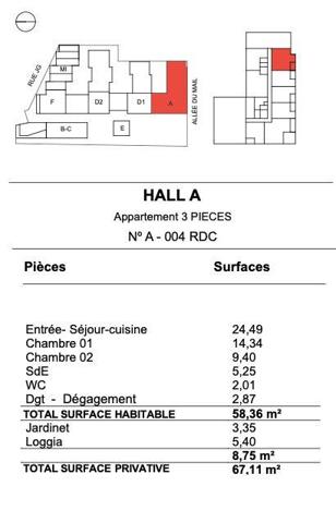 Appartement à vendre 3 pièces 58 m² La Rochelle