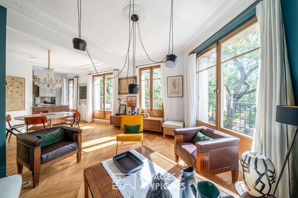 Appartement d’angle rénové par architecte avec balcon – Pernety