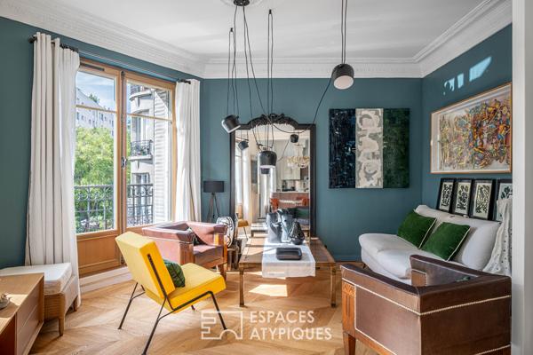 Appartement d’angle rénové par architecte avec balcon – Pernety