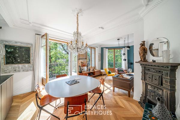 Appartement d’angle rénové par architecte avec balcon – Pernety