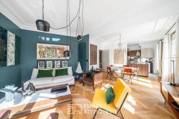 Appartement d’angle rénové par architecte avec balcon – Pernety