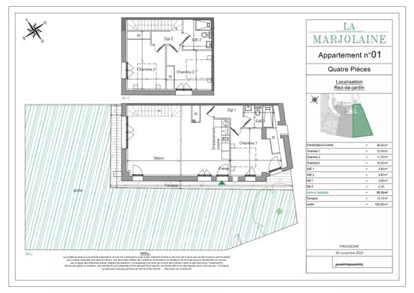 Vente Appartement 4 pièces 83 m2 à Mouans-Sartoux