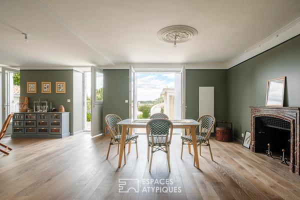 Maison de ville avec sa vue dégagée sur les remparts