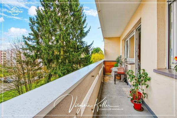 Appartement 3 pièces 67 m² à vendre au calme à BISCHHEIM (67) - Lumineux - Cave