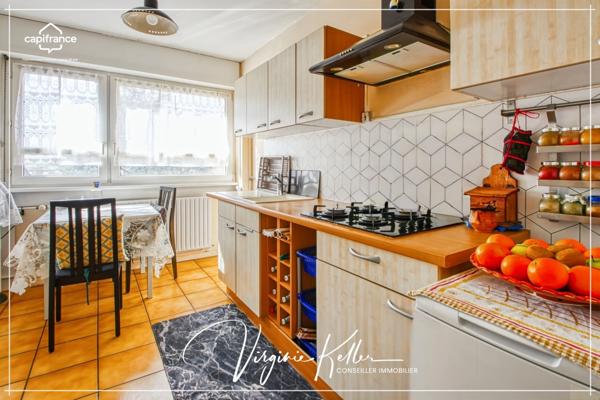 Appartement 3 pièces 67 m² à vendre au calme à BISCHHEIM (67) - Lumineux - Cave