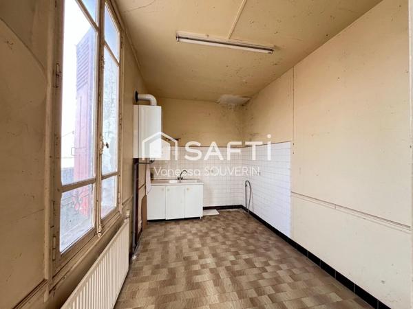 Maison T4 indépendante avec jardin clos à rénover