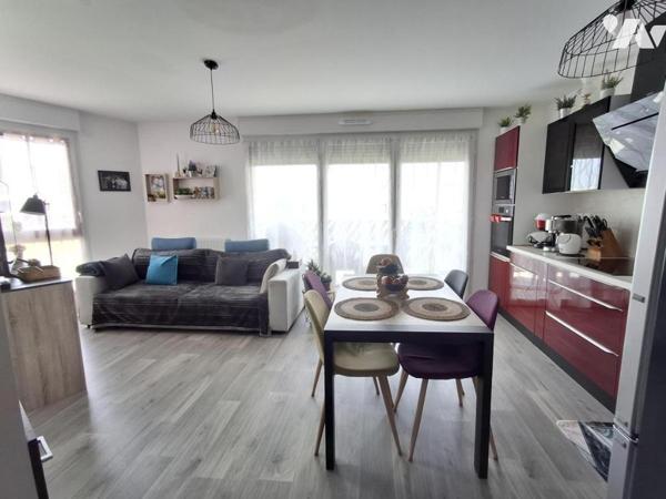Couëron, appartement de Type 2 de 44 m2 dans une résidence récente.