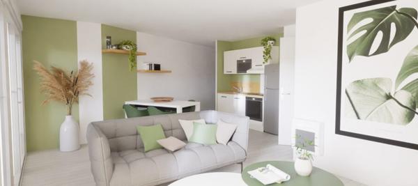 17440 AYTRE T2 de 38.51m² au 3ème étage dans un quartier de Aytré