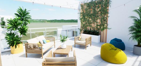 17440 AYTRE T2 de 38.51m² au 3ème étage dans un quartier de Aytré