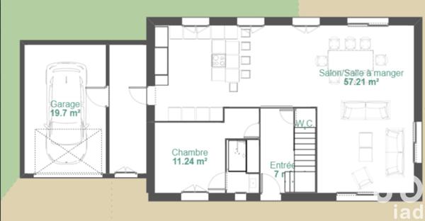 Maison 5 pièces de 139 m² à Lessay (50430)