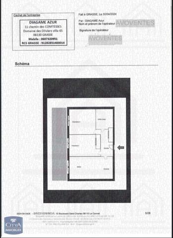 Vente appartement Le Cannet (06110) 3 pièces 53.21m²